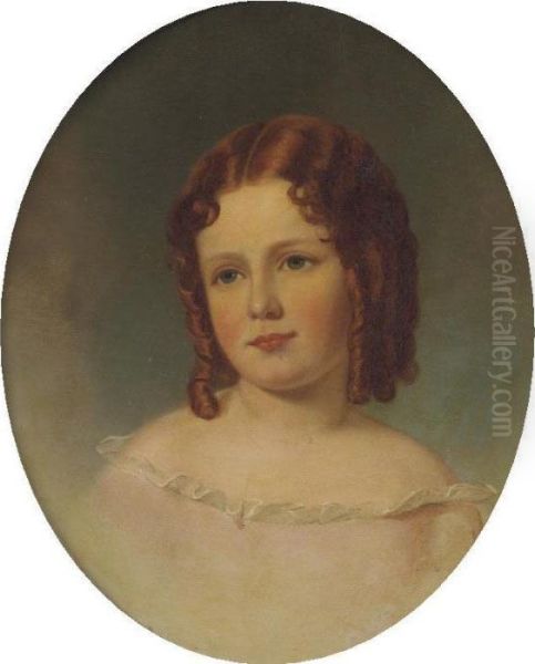 Matilda Dillard Oil Painting by Thomas Sully