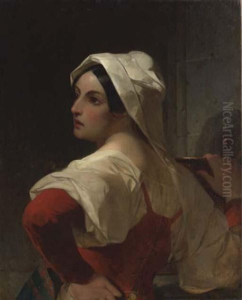 Portrait Of A Lady Oil Painting by Thomas Sully