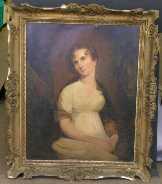 Portrait Of An Unknown Woman, Possibly Early 1840s Oil Painting by Thomas Sully