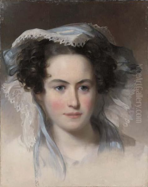 Portrait Of Mrs. C. Ford Oil Painting by Thomas Sully