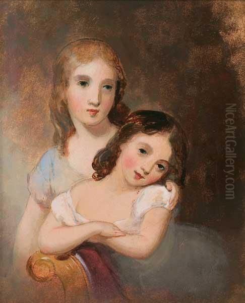 Sisters Oil Painting by Thomas Sully