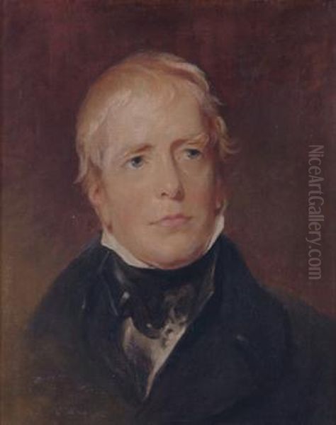 Portrait Of Sir Walter Scott Oil Painting by Thomas Sully