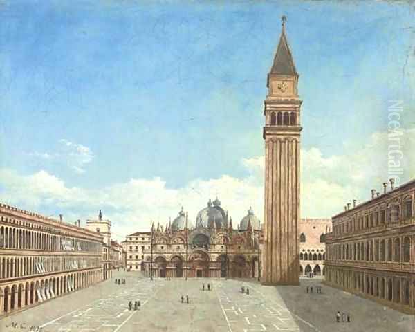 Before St Mark's Cathedral, Venice Oil Painting by Italian School