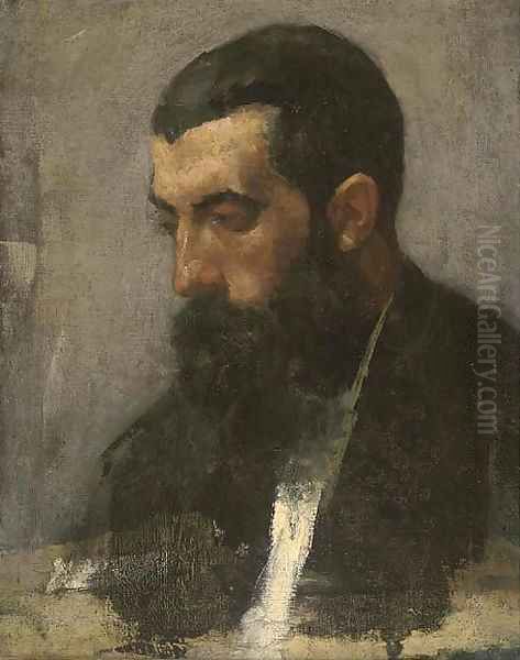 Portrait of a bearded gentleman 2 Oil Painting by Italian School