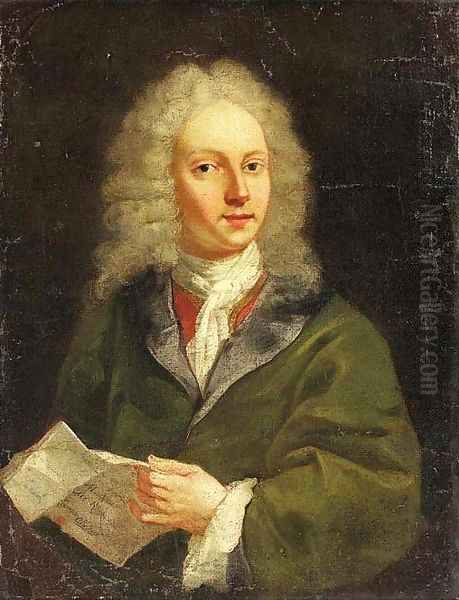 Portrait of a gentleman, said to be Joseph Addison (1672-1719) Oil Painting by Italian School