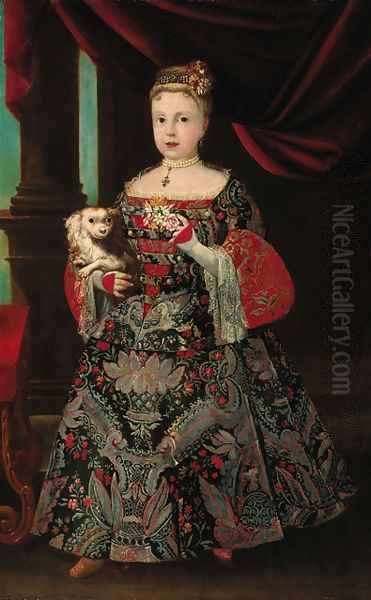 Portrait of Margarita of Austria Oil Painting by Italian School