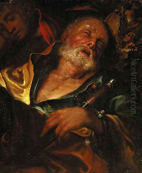 Saint Paul, a fragment Oil Painting by Italian School