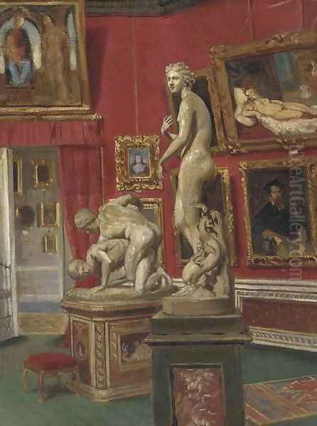 The Gallery in the Pitti Palace, Florence Oil Painting by Italian School