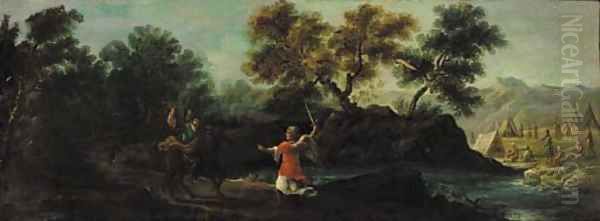 Balaam and the Angel Oil Painting by Italian School