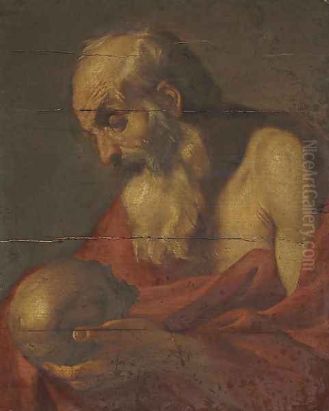 Saint Jerome 2 Oil Painting by Italian School