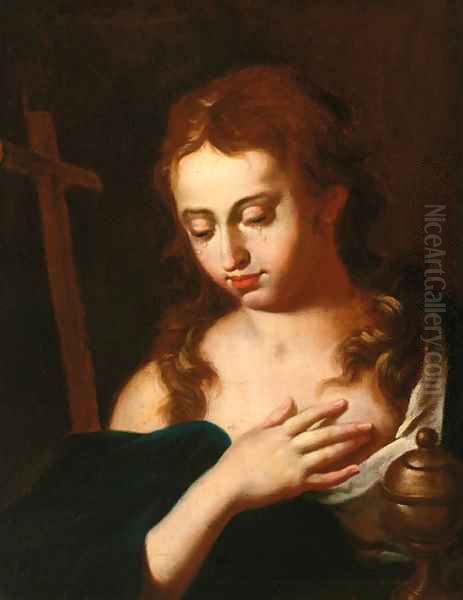 The Penitent Magdalene Oil Painting by Italian School