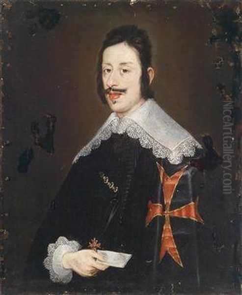 Portrait Of Grand Duke Ferdinand Ii De'medici Of Tuscany Oil Painting by Justus Sustermans