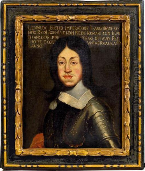 Kaiser Leopold I. (1640-1705) Oil Painting by Justus Sustermans