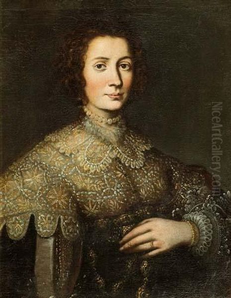 Ritratto Di Elisabetta Gonzaga Oil Painting by Justus Sustermans