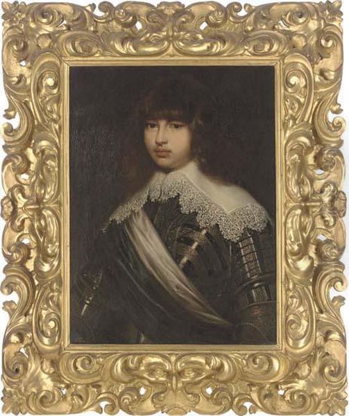 Portrait Of Prince Waldemar Christian Of Denmark (1603-1647) Oil Painting by Justus Sustermans