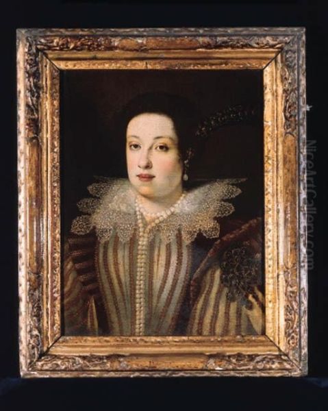 Portrait Of A Lady Oil Painting by Justus Sustermans