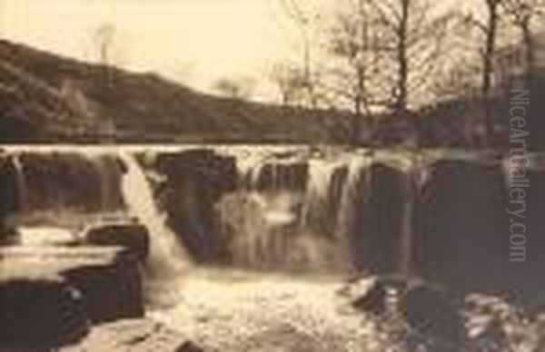 Untitled (waterfall) Oil Painting by Frank Meadow Sutcliffe