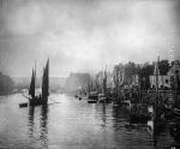 Collection Of 4 Photographs, C.1885-1900 Oil Painting by Frank Meadow Sutcliffe