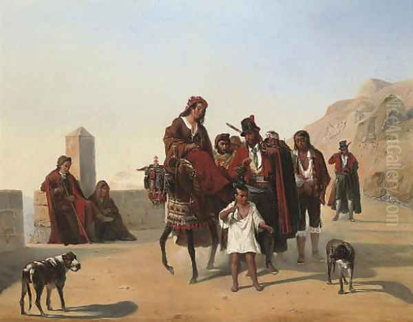 The Brigands Oil Painting by Italian School