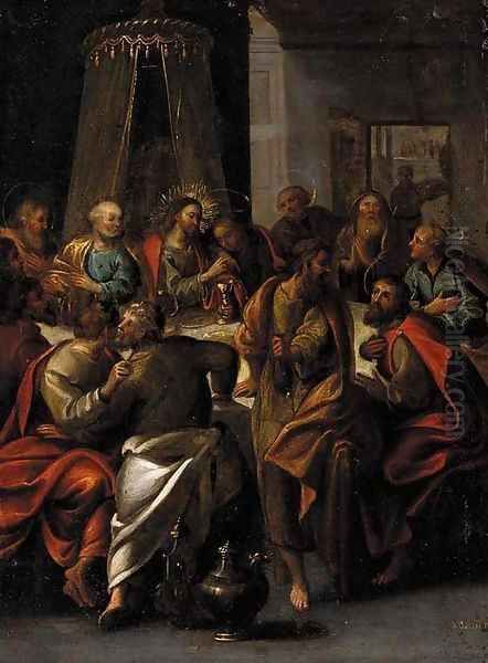 The Last Supper Oil Painting by Italian School