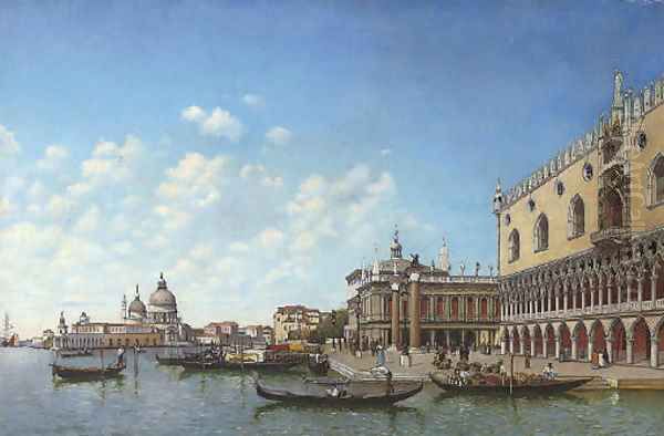 Before the Molo, Venice Oil Painting by Italian School