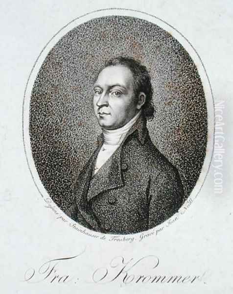 Franz Krommer 1759-1831 engraved by Jean Neidl Oil Painting by Stainhauser, Gandolph Ernst