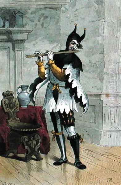 Jester in the Sixteenth Century Oil Painting by Stablo