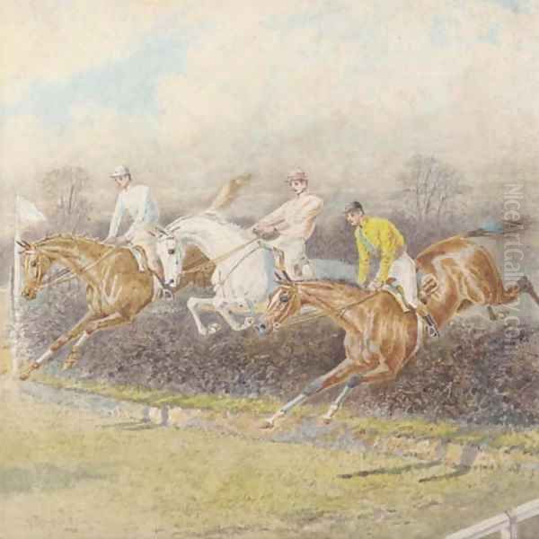 Over the hedge Oil Painting by William, Stanfield Sturgess