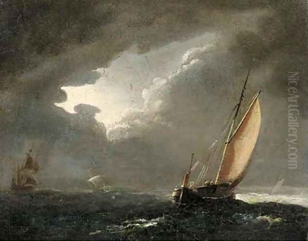 A break in the clouds Oil Painting by Dutch School