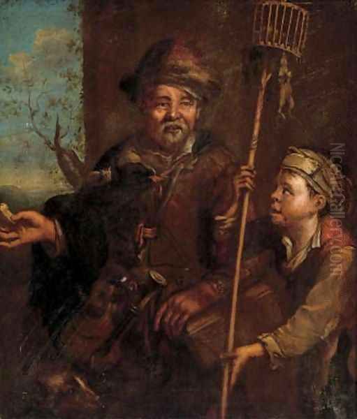 A rat catcher Oil Painting by Dutch School