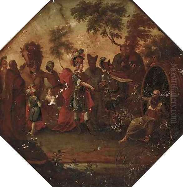 Alexander and Diogenes Oil Painting by Dutch School