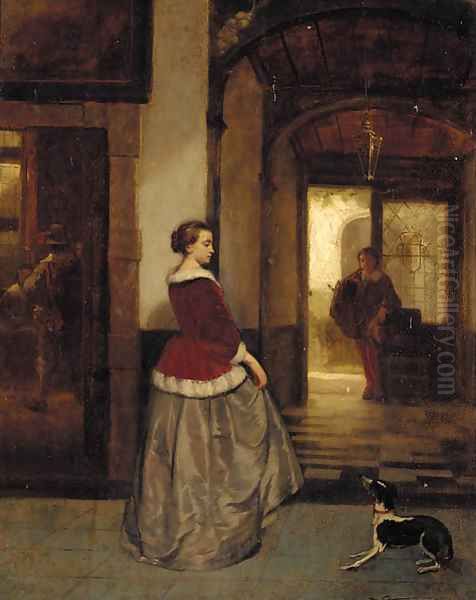 The eager companion Oil Painting by Dutch School