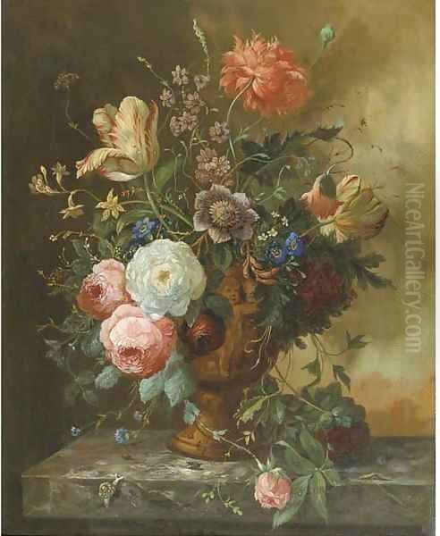 A beautiful bouquet Oil Painting by Dutch School