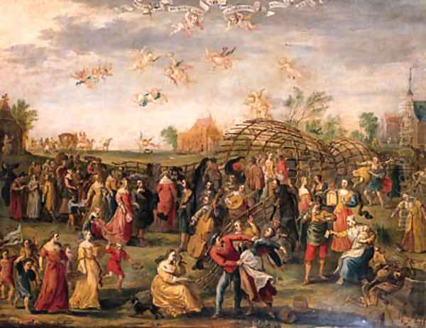 An Allegory of Marriage Oil Painting by Dutch School