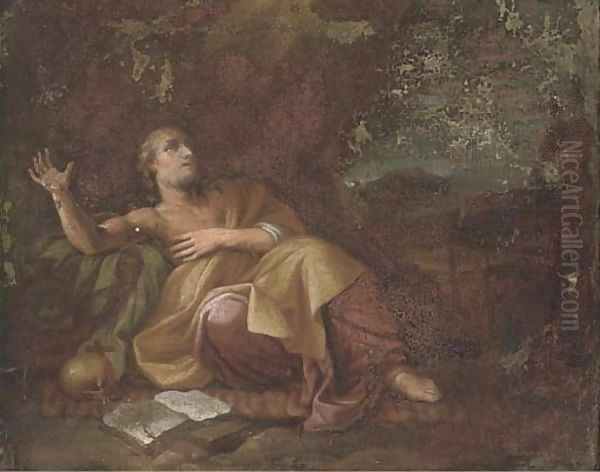 Saint Jerome in the wilderness Oil Painting by Dutch School