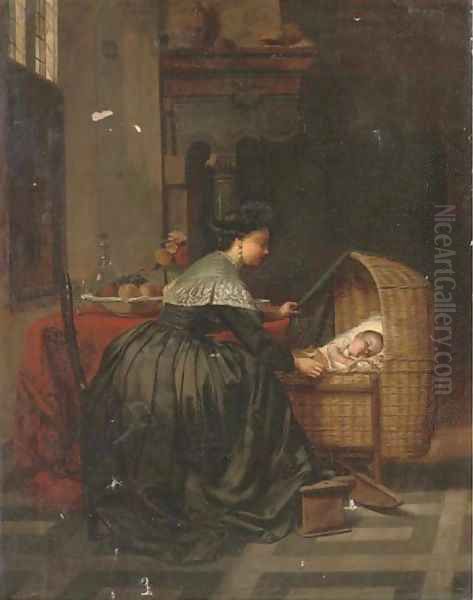 A gentle slumber Oil Painting by Dutch School