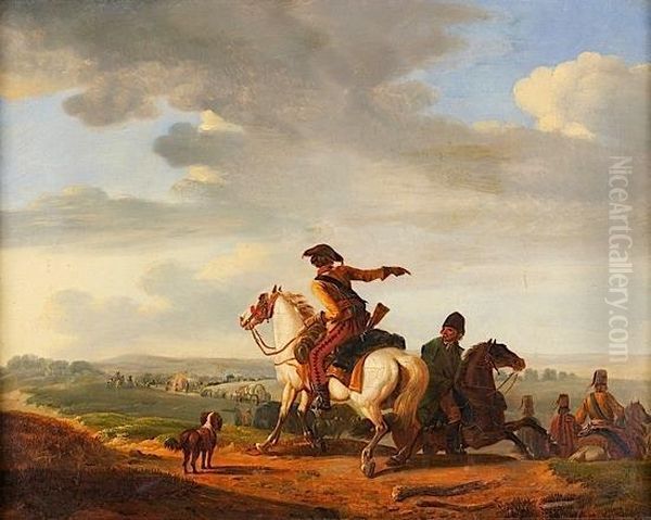 Cosaques Escortant Un Convoi Oil Painting by Joseph Swebach-Desfontaines