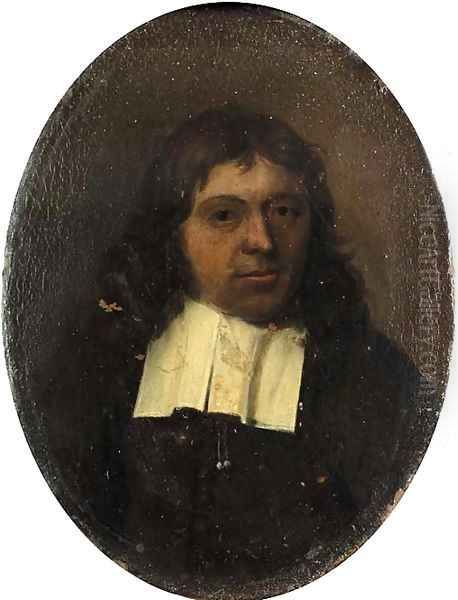 Portrait miniature of a gentleman Oil Painting by Dutch School