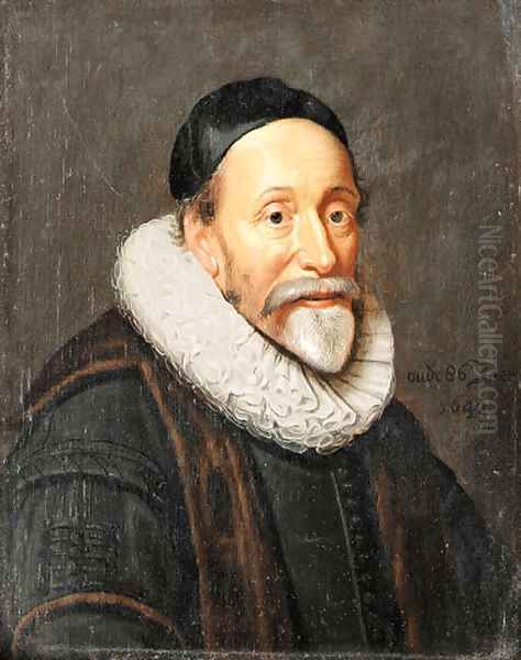 Portrait of a Gentleman, aged 86 Oil Painting by Dutch School