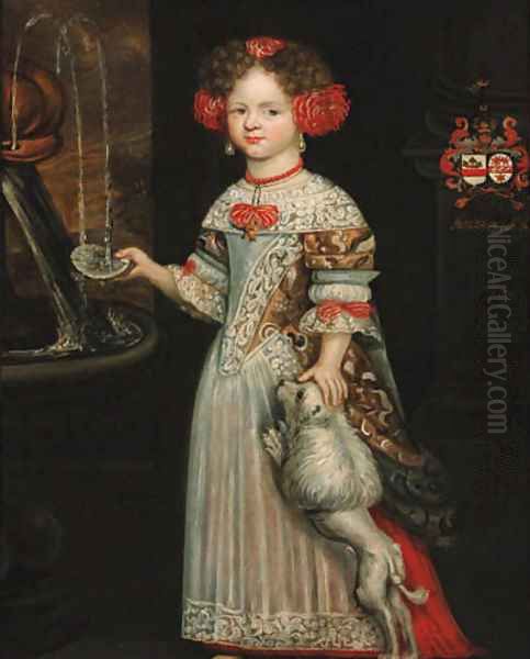 Portrait of a girl Oil Painting by Dutch School