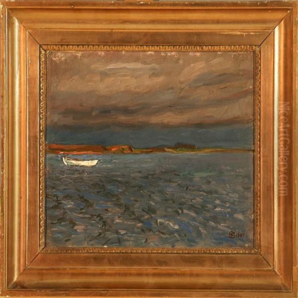 Coastal Scene From Fyn,denmark Oil Painting by Fritz Syberg