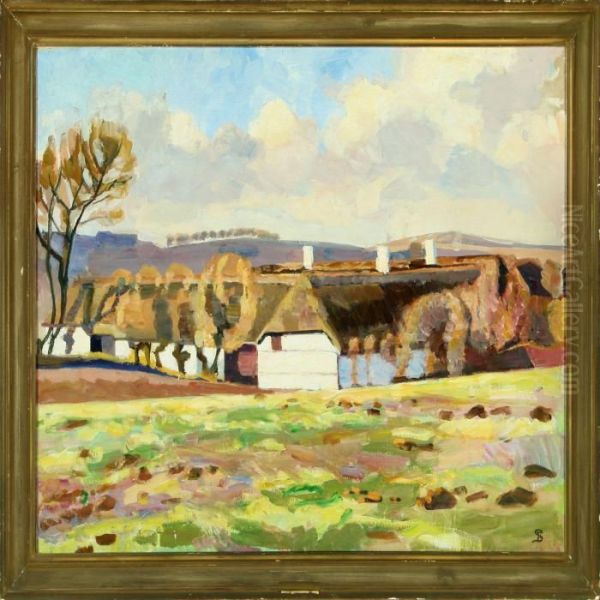 Pilegaarden Oil Painting by Fritz Syberg