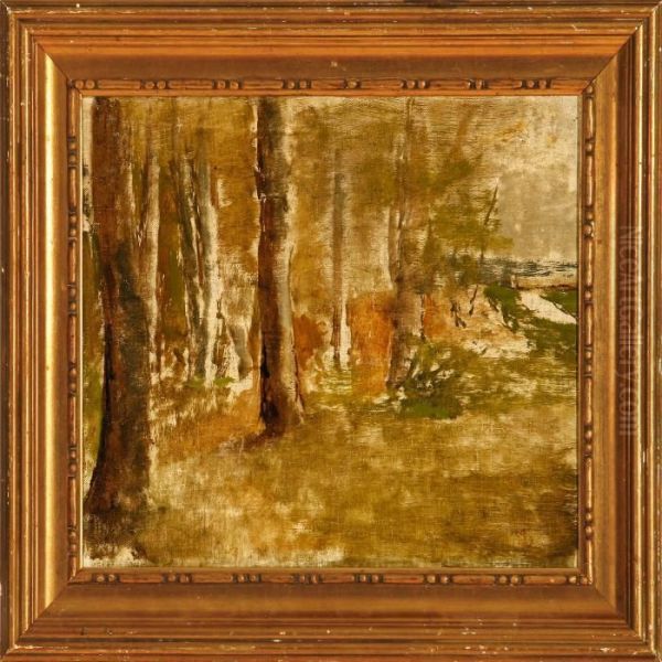 A Glade Oil Painting by Fritz Syberg