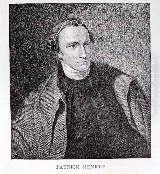 Portrait of Patrick Henry, engraved by William Satchwell Leney 1769-1821 from a print in Analectic Magazine, December 1817 Oil Painting by Sully, Lawrence