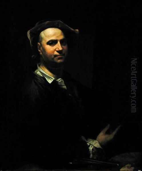 Self Portrait Oil Painting by Dominicus Van der Smissen