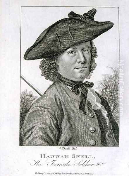 Hannah Snell, the Female Soldier, published by R.S. Kirby, 1804 Oil Painting by G. Scott