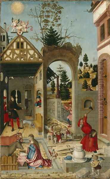 The Nativity, 1525 Oil Painting by Wilhelm Stetter