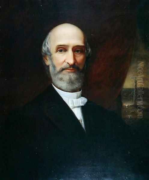 Henry Chandler Bowen Oil Painting by James J. Sawyer