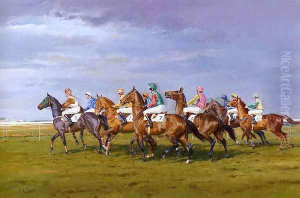 At The Start Oil Painting by Peter A. Smith