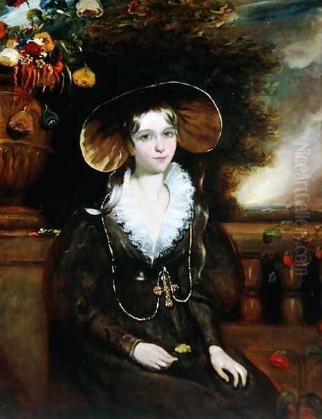 Lady Mary Fitzalan Howard, c.1836 Oil Painting by H. Smith